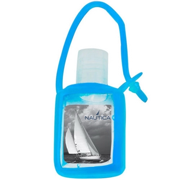Royal Blue color option for .5 Oz Hand Sanitizer Gel In Silicone Keychain Case