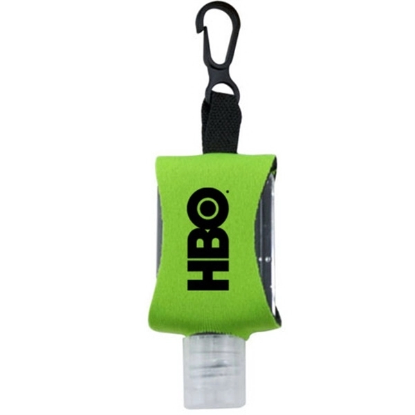 Lime color option for .5 Oz Hand Sanitizer Gel In Neoprene Keychain Case