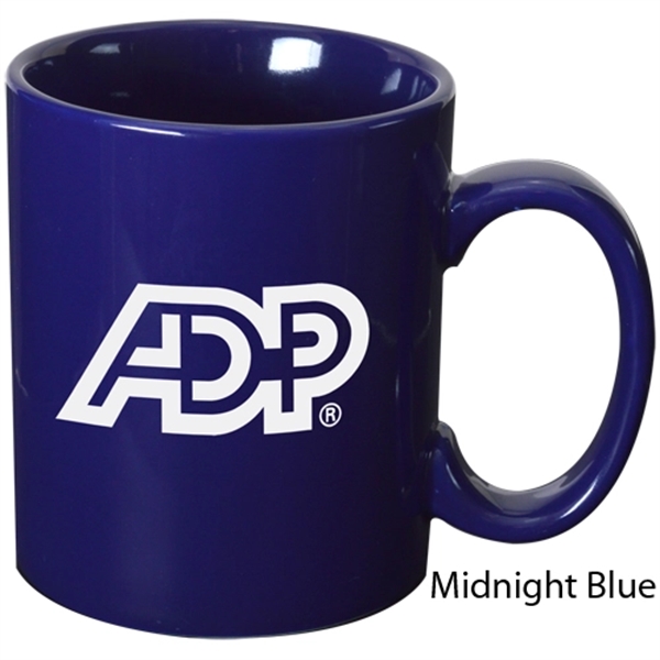 Navy Blue color option for 11 Oz Ceramic Coffee Mug