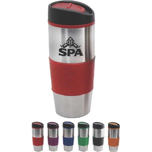 Main photo of 16 Oz Insulated Tumbler With Colored Silicone Sleeve