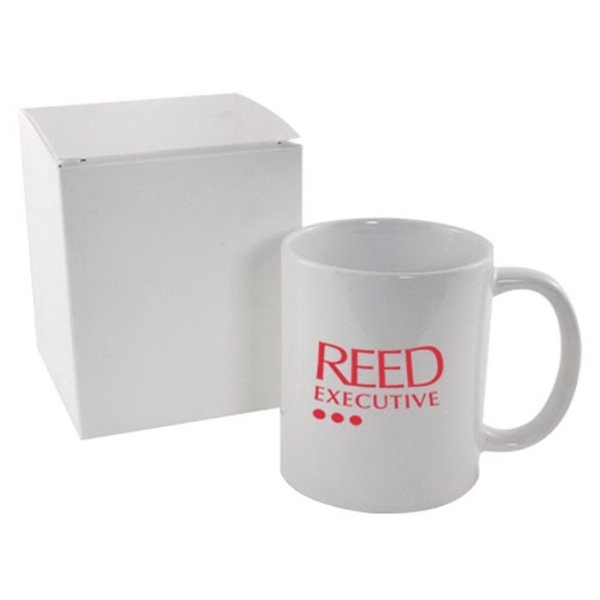 White color option for 11 Oz. Mug In White Gift Box