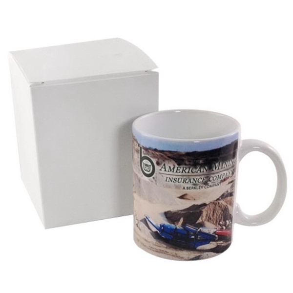 White color option for 11 Oz. Mug In White Gift Box