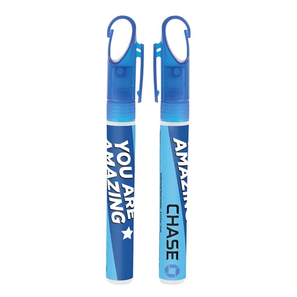 Blue color option for 10ml Pocket Hand Sanitizer Spray With Clip Cap