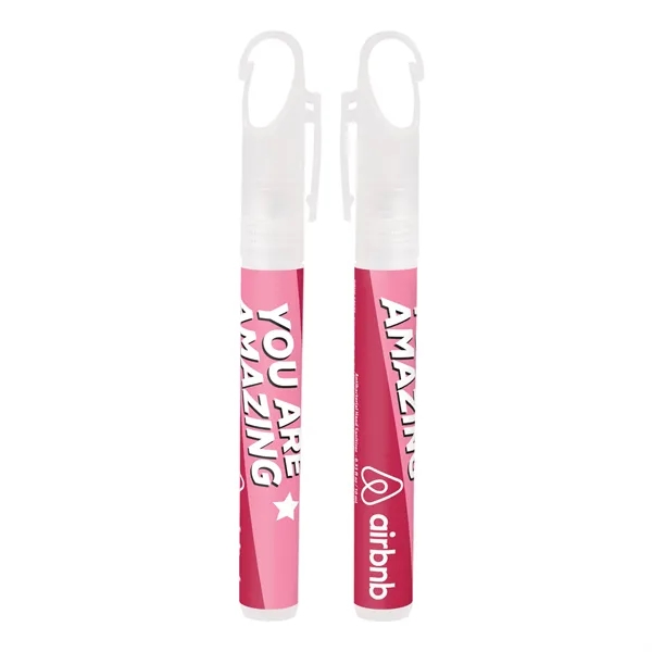 Clear color option for 10ml Pocket Hand Sanitizer Spray With Clip Cap