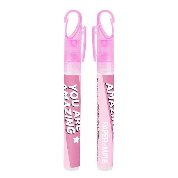 Pink color option for 10ml Pocket Hand Sanitizer Spray With Clip Cap