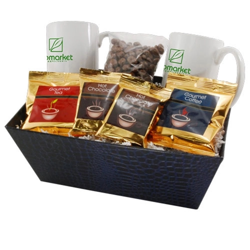 Main photo of Tray With Mugs And Chocolate Covered Raisins