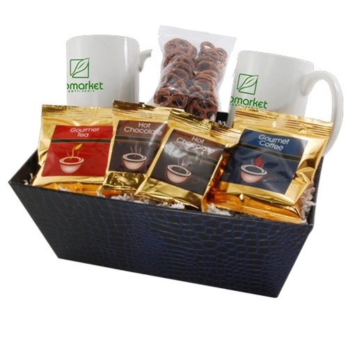 Main photo of Tray With Mugs And Mini Pretzels