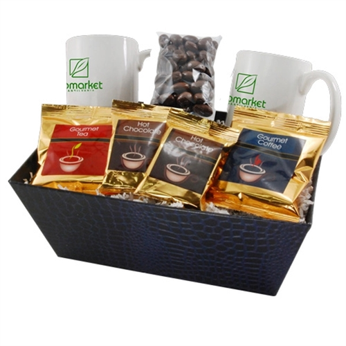 Main photo of Tray With Mugs And Chocolate Covered Almonds