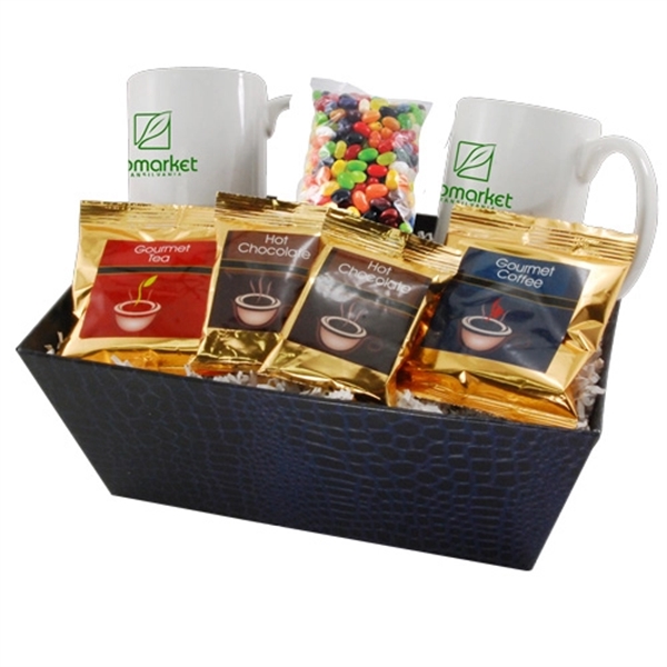 Black color option for Tray With Mugs And Jelly Bellies