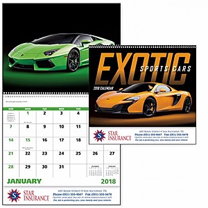 Photo of Exotic Sports Cars Spiral Calendar
