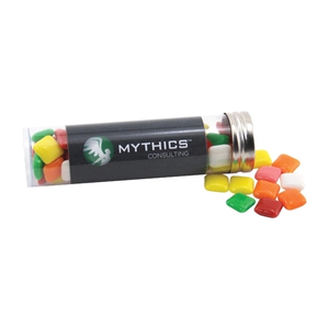 Photo of Mini Chicklets Gum In A 5 " Plastic Tube With Metal Cap