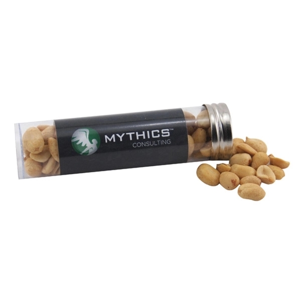 Clear color option for Peanuts In A 5 " Plastic Tube With Metal Cap