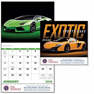 Photo of Exotic Sports Cars Stapled Calendar