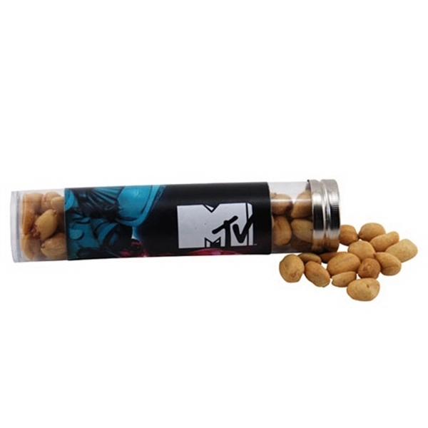 Clear color option for Peanuts In A 6 " Plastic Tube With Metal Cap