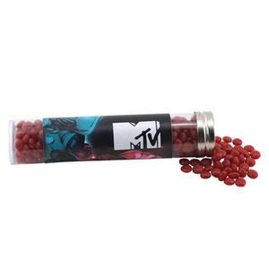 Photo of Cinnamon Imperial Candy In A 6 " Plastic Tube With Metal Cap