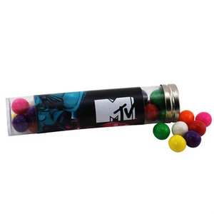Photo of Gumballs In A 6 " Plastic Tube With Metal Cap