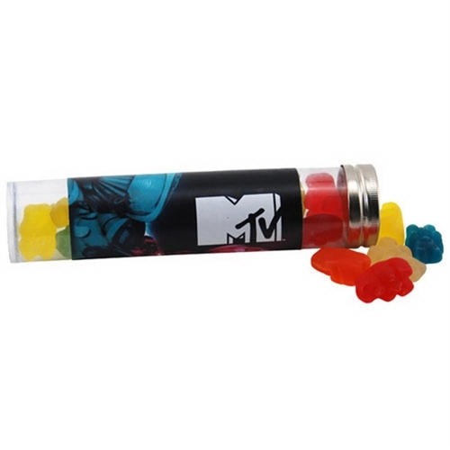 Main photo of Gummy Bears In A 6 " Plastic Tube With Metal Cap