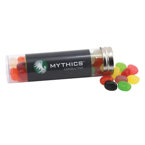 Photo of Jelly Beans Candy In A 5 " Plastic Tube With Metal Cap