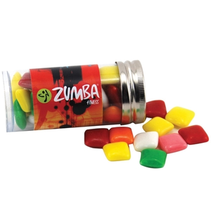 Photo of Mini Chicklets Gum In A 3 " Plastic Tube With Metal Cap