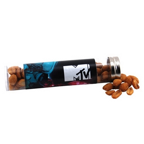 Main photo of Honey Roasted Peanuts In A 6 " Plastic Tube With Metal Cap