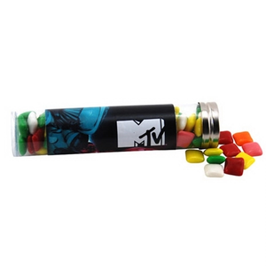 Photo of Mini Chicklets Gum In A 6 " Plastic Tube With Metal Cap