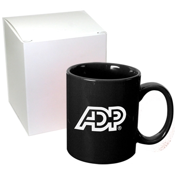 Black color option for 11 Oz. Mug In White Gift Box