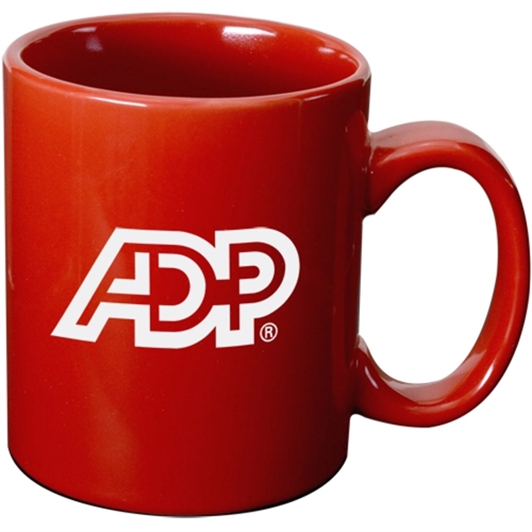 Red color option for 11 Oz. Mug In White Gift Box