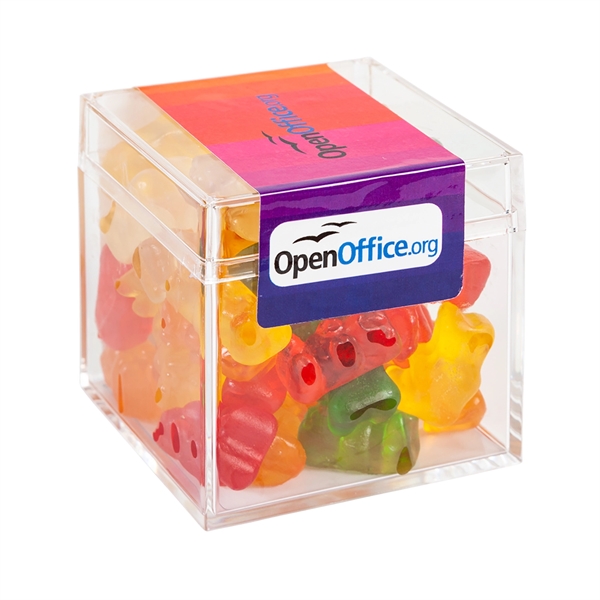 Clear color option for Sweet Boxes With Gummy Bears