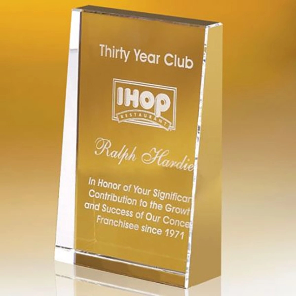 Clear color option for Vertical Award Slanted