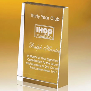 Photo of Vertical Award Slanted