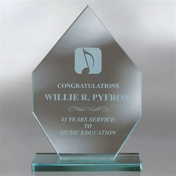 Clear color option for Flat Edge Angled Award