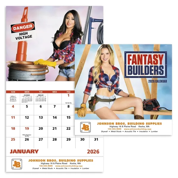 White color option for Fantasy Builders Stapled Calendar