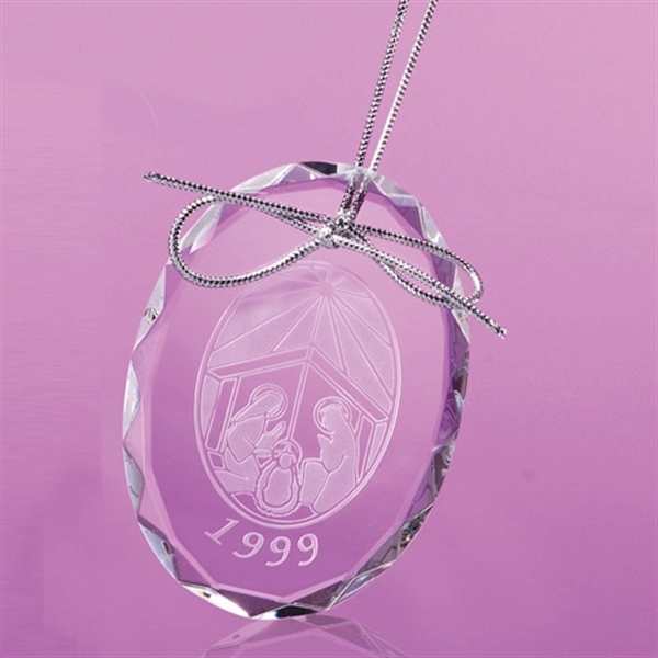 Clear color option for Oval Shaped Ornament