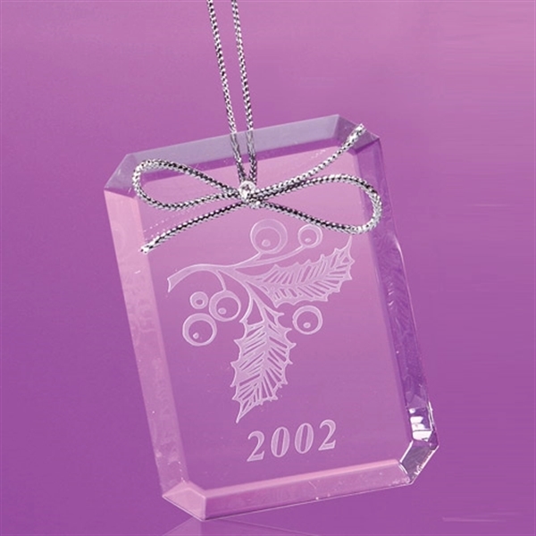 Clear color option for Rectangular Shaped Ornament