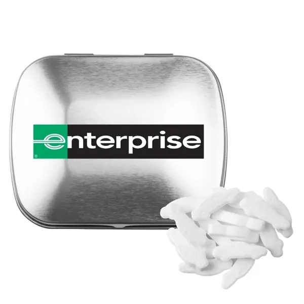Silver color option for Domed Tin With Car Shaped Mints