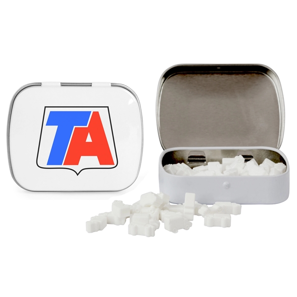 White color option for Domed Tin With Truck Shaped Mints