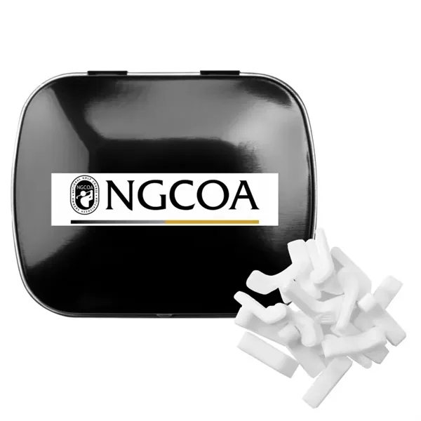 Black color option for Domed Tin With Golf Club Shaped Mints