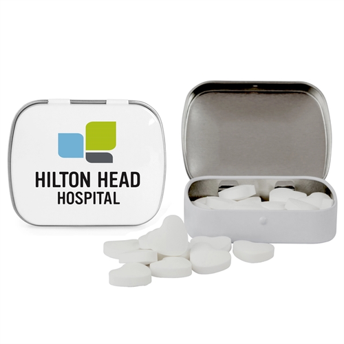 Main photo of Domed Tin With Heart Shaped Mints
