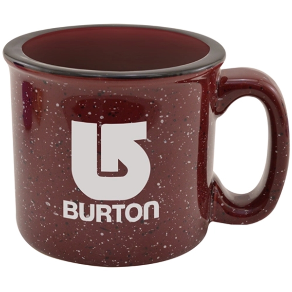 Maroon color option for 15oz. Ceramic Camping Mug