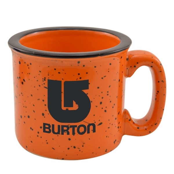 Orange color option for 15oz. Ceramic Camping Mug