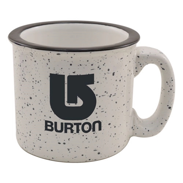 White color option for 15oz. Ceramic Camping Mug