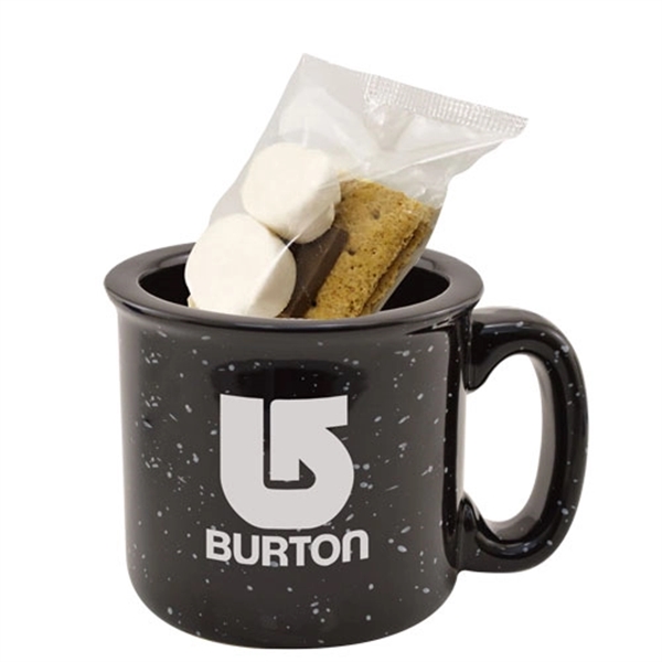 Black color option for 15oz. Camping Mug S'mores Kit