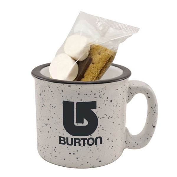 White color option for 15oz. Camping Mug S'mores Kit