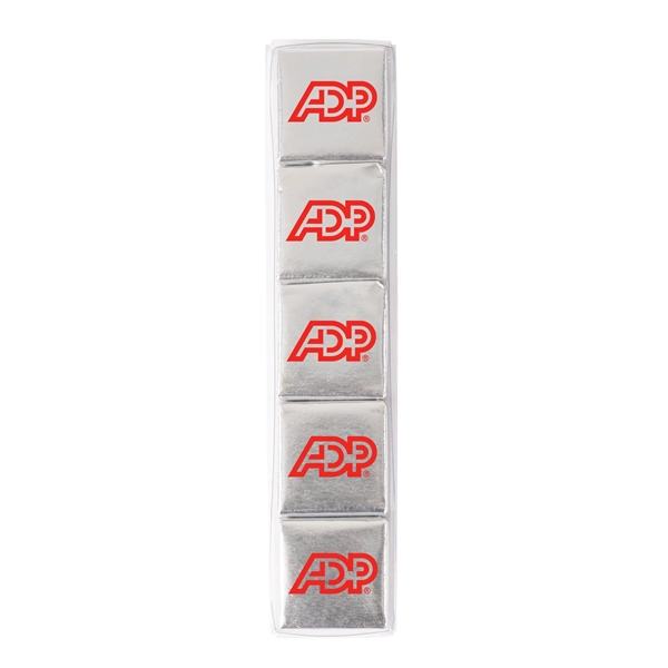 Silver color option for Ten Piece Chocolate Foiled Square Acetate