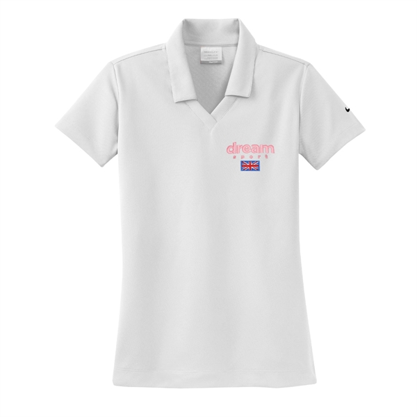 White color option for Nike® Dri Fit® Ladies' Micro Pique Polo