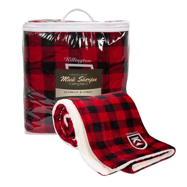Burgundy color option for Micro Soft Touch Sherpa Blanket