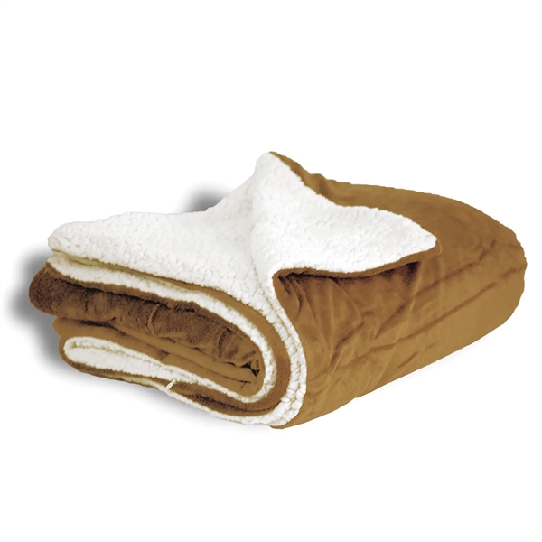 Camel color option for Micro Soft Touch Sherpa Blanket