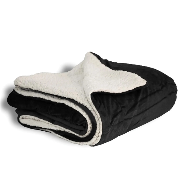 Gray Check/Plaid (Buffalo) color option for Micro Soft Touch Sherpa Blanket
