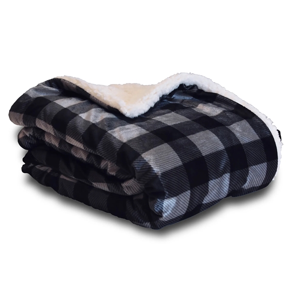 Navy Blue color option for Micro Soft Touch Sherpa Blanket