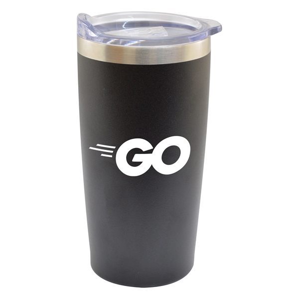 Matte Black color option for 20oz. Vacuum Travel Tumbler
